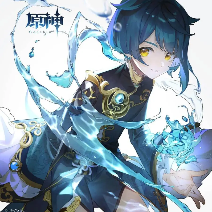 原神　行秋　公式イラスト