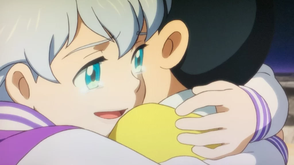 のび太とルカのハグ