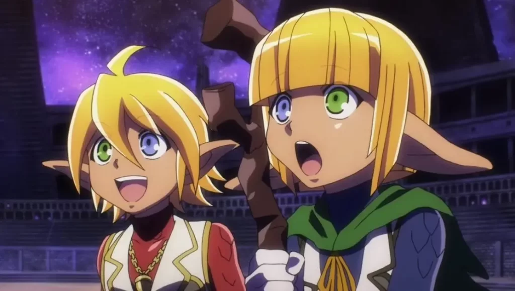 アウラとマーレが口を開けている画像