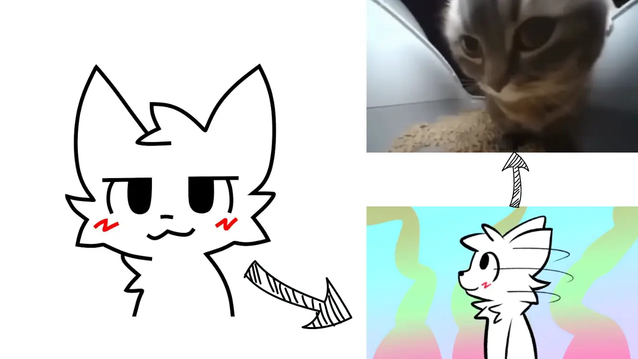 Boykisser元ネタ猫ミームのチピチピチャパチャパ猫