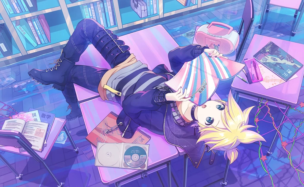 プロセカ鏡音レンのカードイラスト