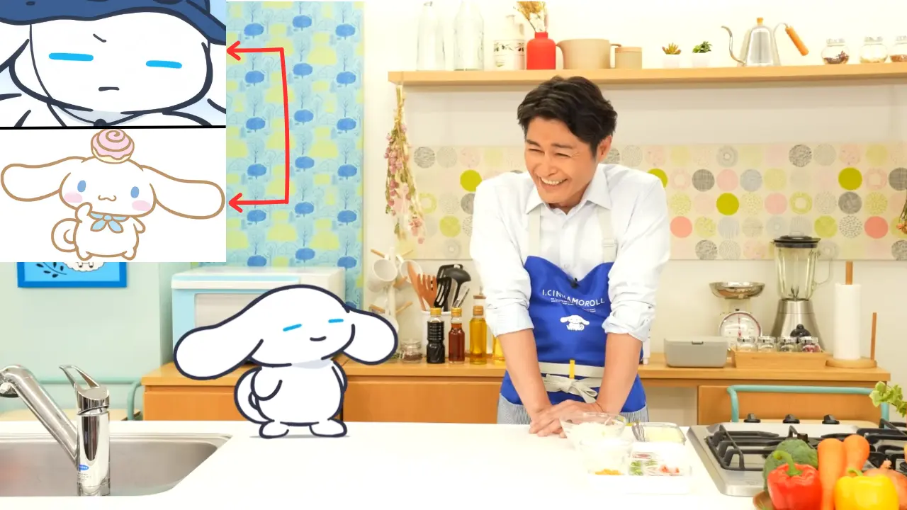 アイシナモロールとアイシナモロールがかわいい