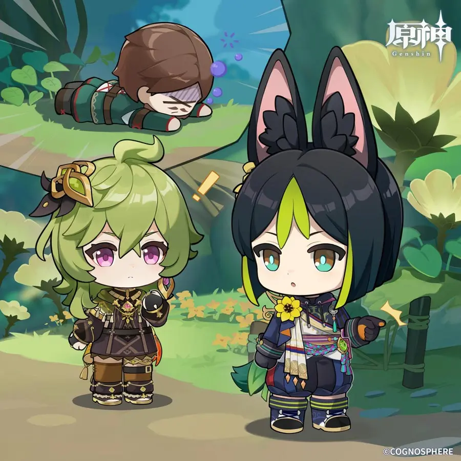 原神のティナリとコレイのイラスト