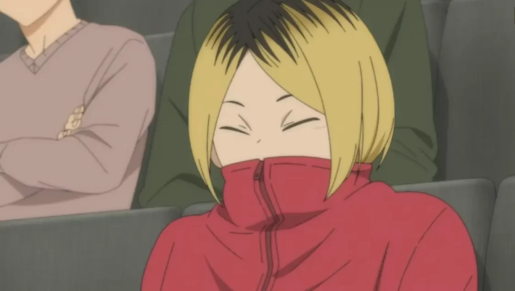 ハイキュー日向の試合を観る孤爪研磨