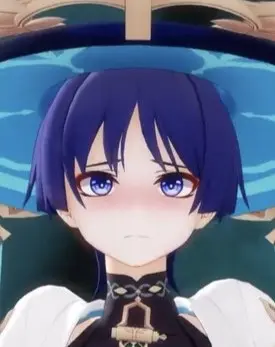 原神の放浪者のかわいい照れ顔