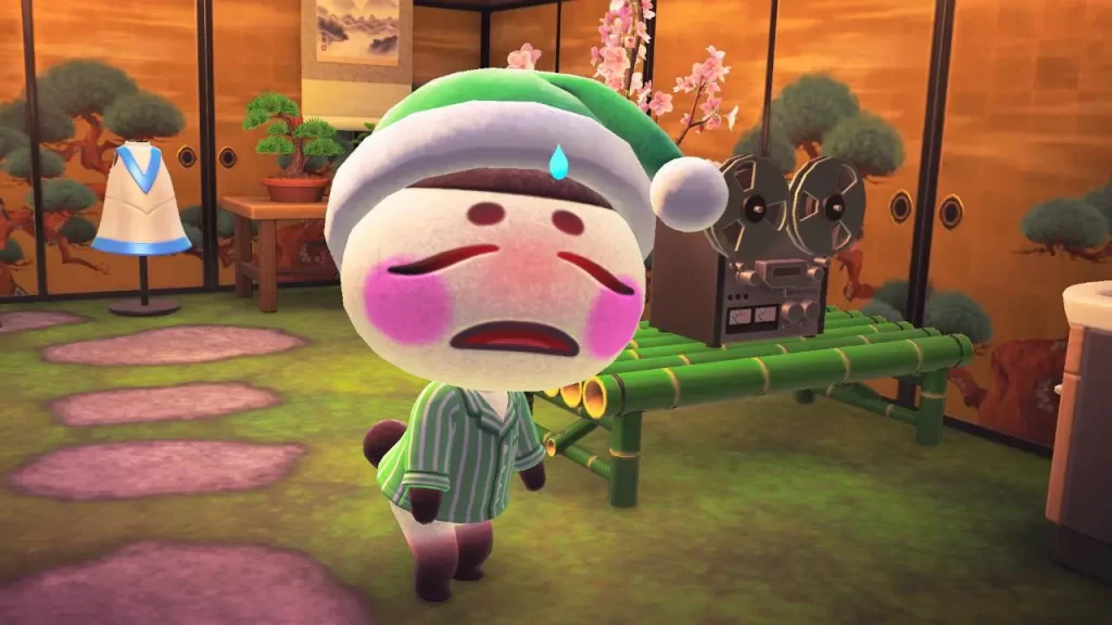 どうぶつの森 風邪を引いたゲンジ